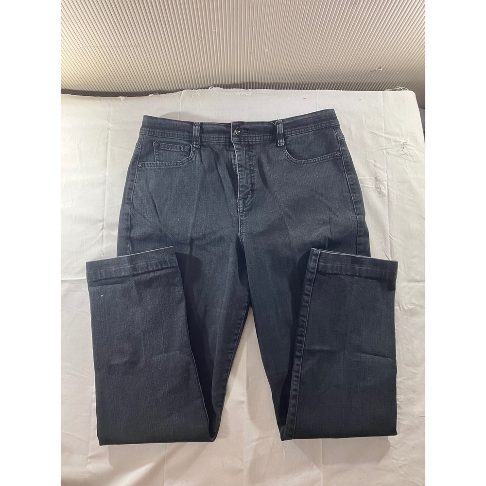 Style & Co Jeans Womens‎ Size 14 Dark Wash Straight Leg Cotton Spandex Blend